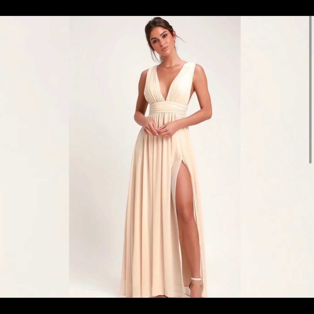 Lulus Heavenly Hues bridesmaids dress